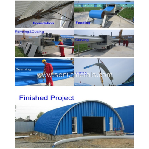 Long Large Span arch Roofing Sheet Production Line